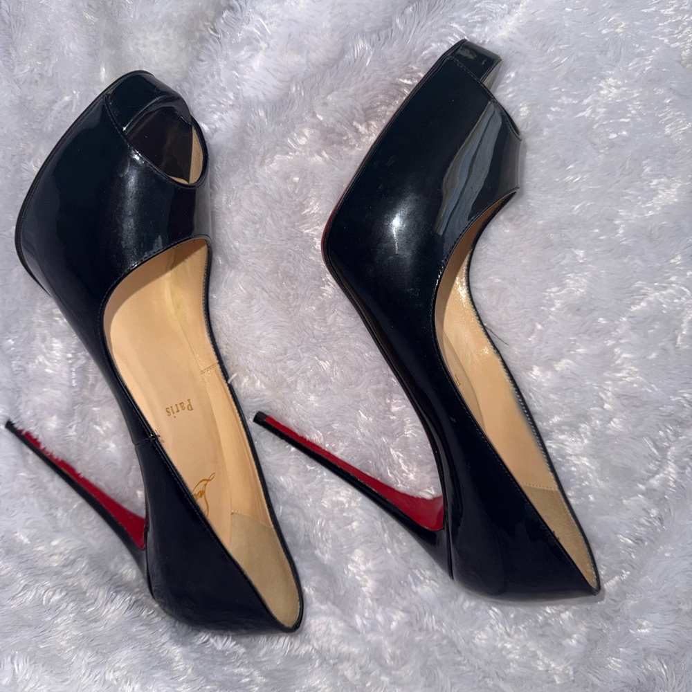 Christian Louboutin Black Patent Leather Heels
